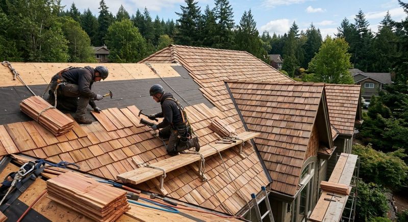 Cedar Shake Roof Construction